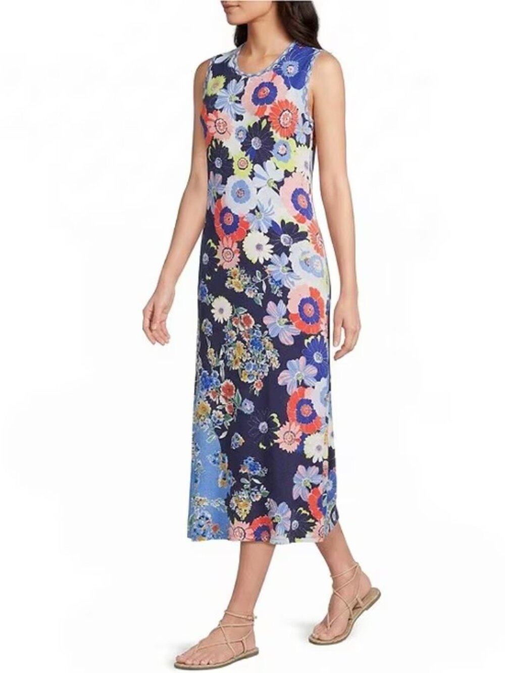 Johnny Was Janie Favorite Tiana Scarf Tank Dress Size XL NWT
